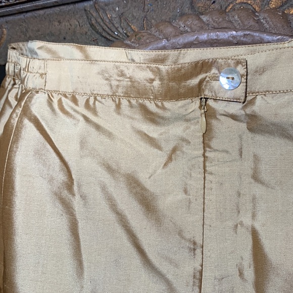 Alain Weiz gold silk skirt 100% silk - Picture 3 of 5